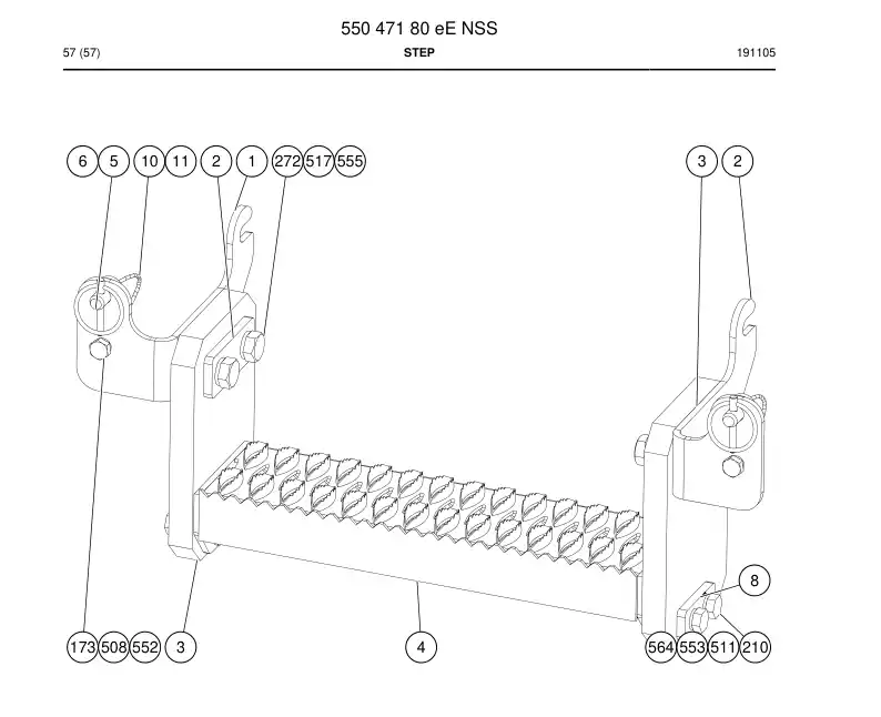 55047180e 550 471 80e Step - Sandvik Technical Drawing