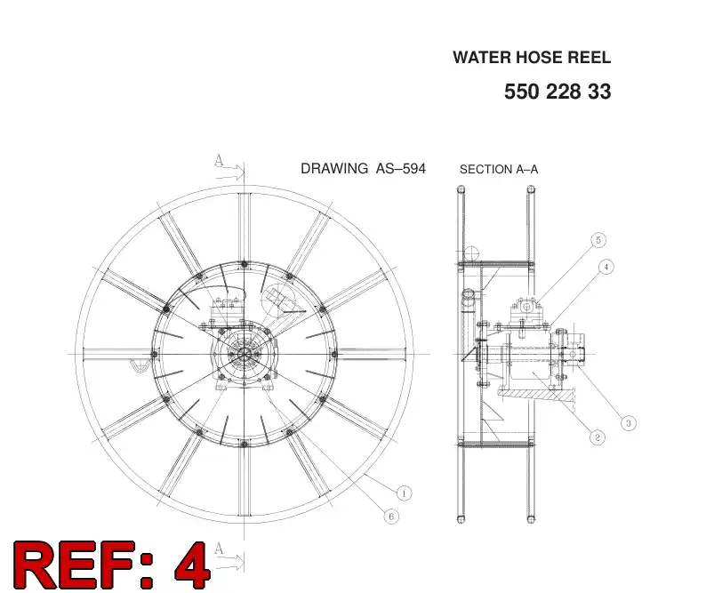 55047183 550 471 83 HYDRAULIC MOTOR - Sandvik Technical Drawing