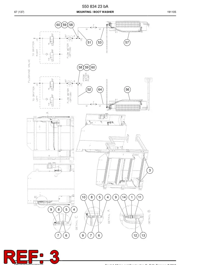 55047238b 550 472 38b Holder, Brush - Sandvik Technical Drawing