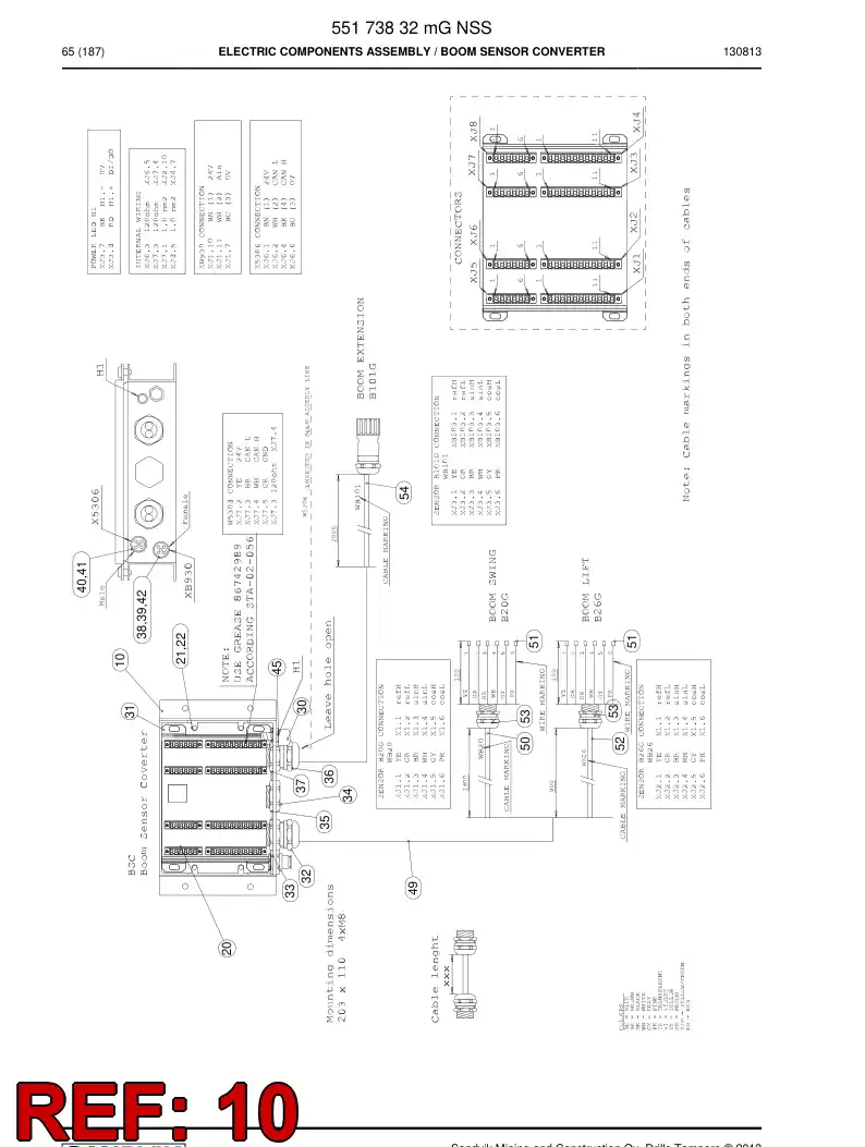 55047256i 550 472 56i Enclosure, Stainless Steel - Sandvik Technical Drawing