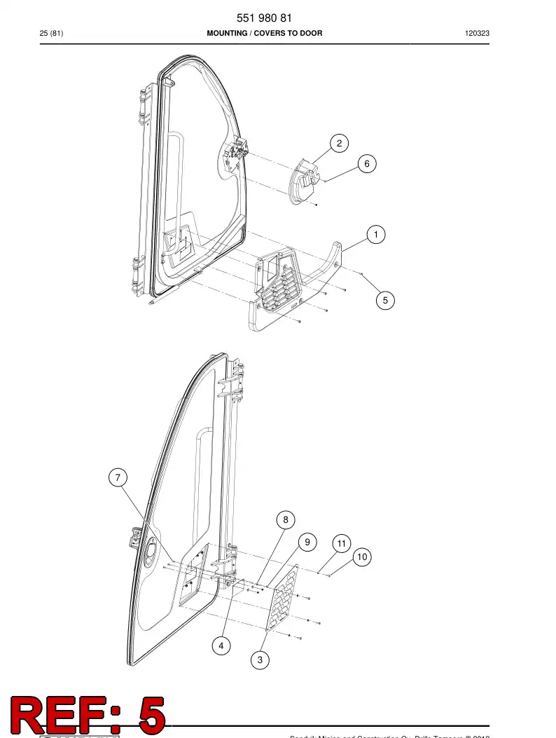 55047266 550 472 66 Screw - Sandvik Technical Drawing