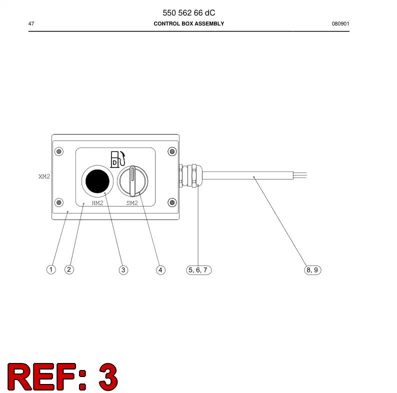 55047280 550 472 80 LED-light - Sandvik Technical Drawing