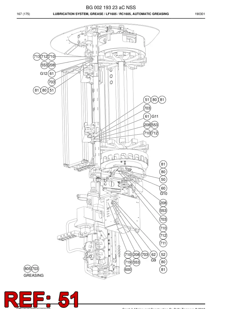 55047385a 550 473 85a Plate, Cover - Sandvik Technical Drawing