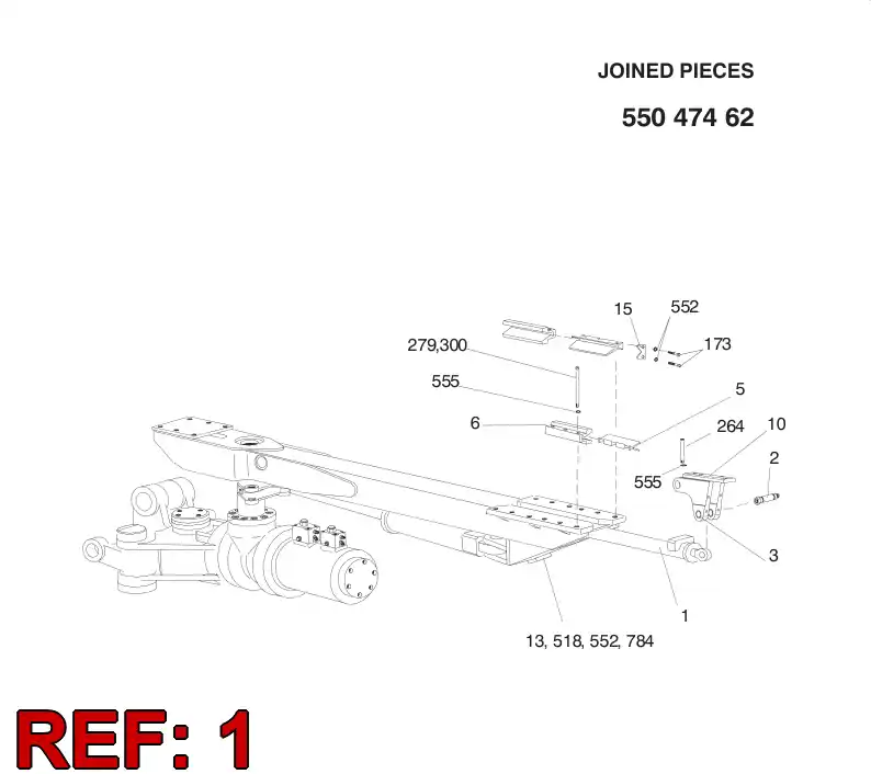 55047472 550 474 72 CYLINDER - Sandvik Technical Drawing