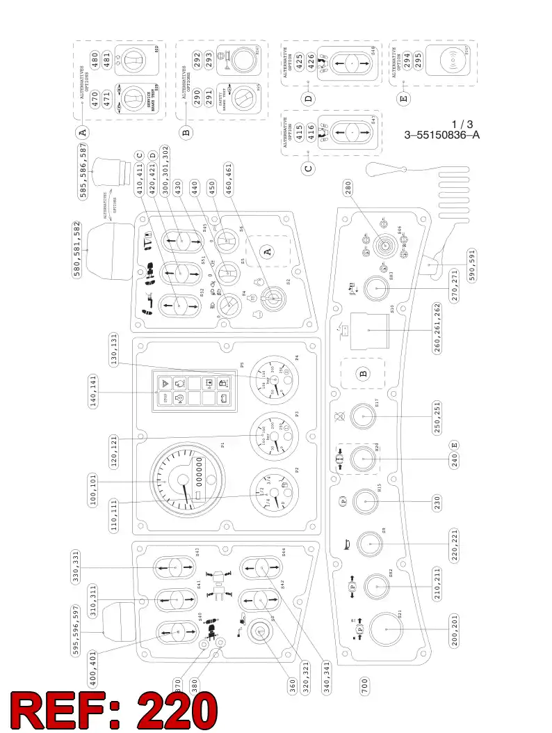55047549 550 475 49 PUSH BUTTON - Sandvik Technical Drawing