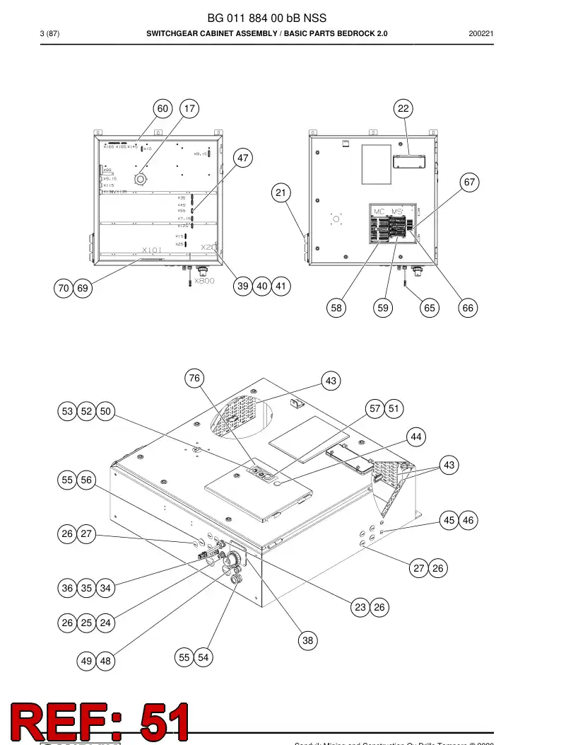 55047576a 550 475 76a Led - Sandvik Technical Drawing