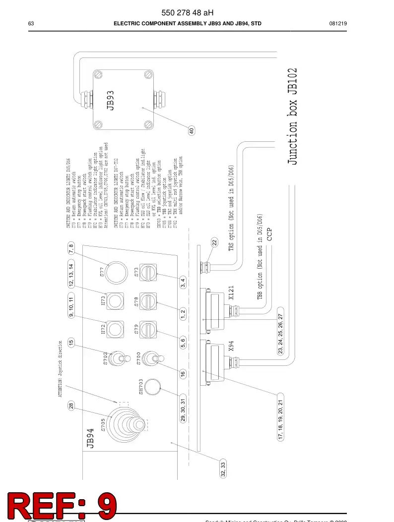 55047577 550 475 77 LED-light - Sandvik Technical Drawing
