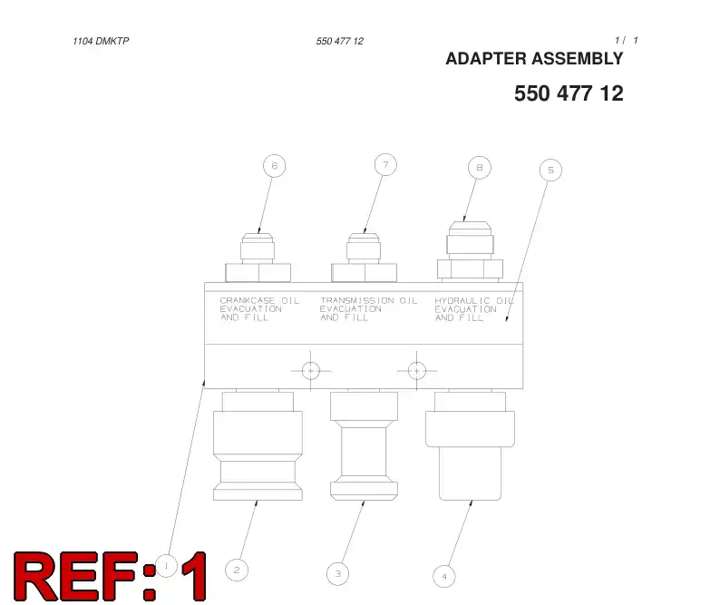 55047685 550 476 85 LOCKING, LUBRICATION FITTINGS - Sandvik Technical Drawing