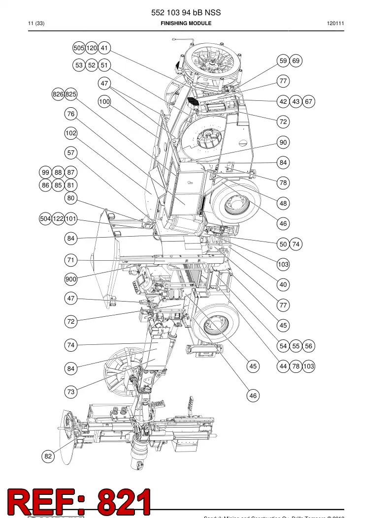 55047710i 550 477 10i Caution board set - Sandvik Technical Drawing