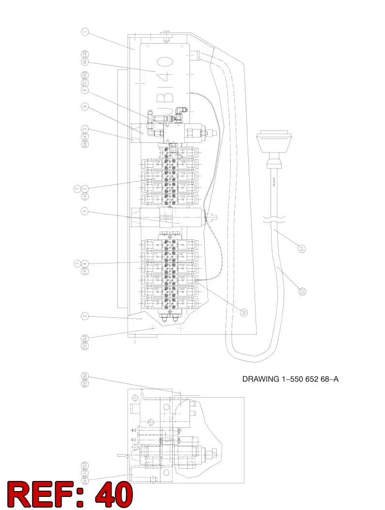 55047789 550 477 89 JUNCTION BOX ASSEMBLY - Sandvik Technical Drawing