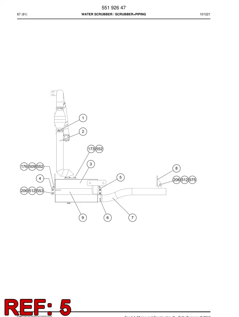 55047843 550 478 43 Supporting block - Sandvik Technical Drawing