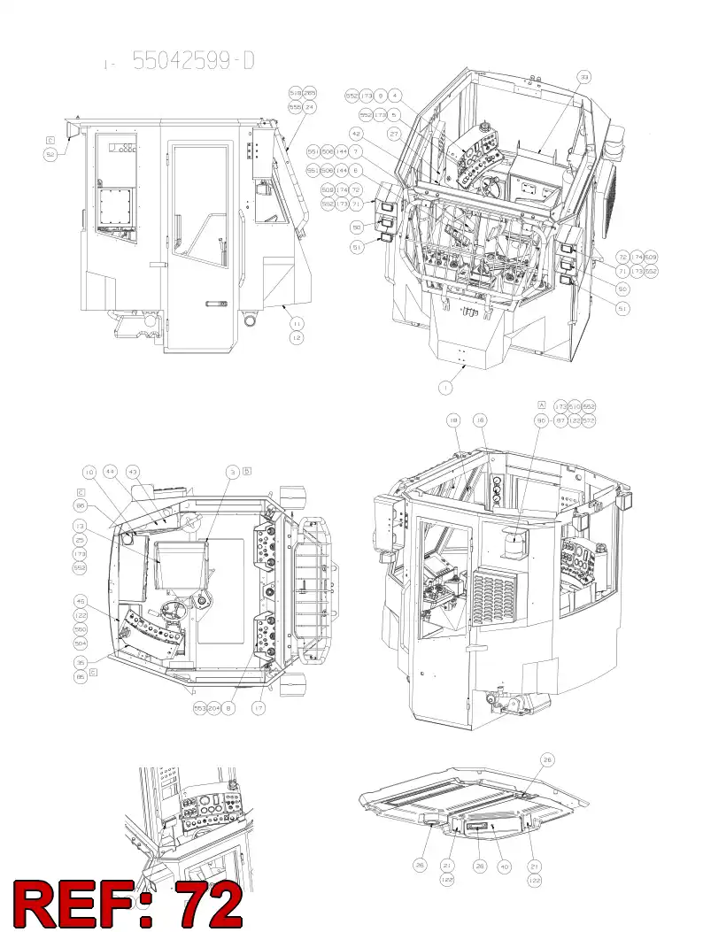 55047878 550 478 78 BRACKET - Sandvik Technical Drawing
