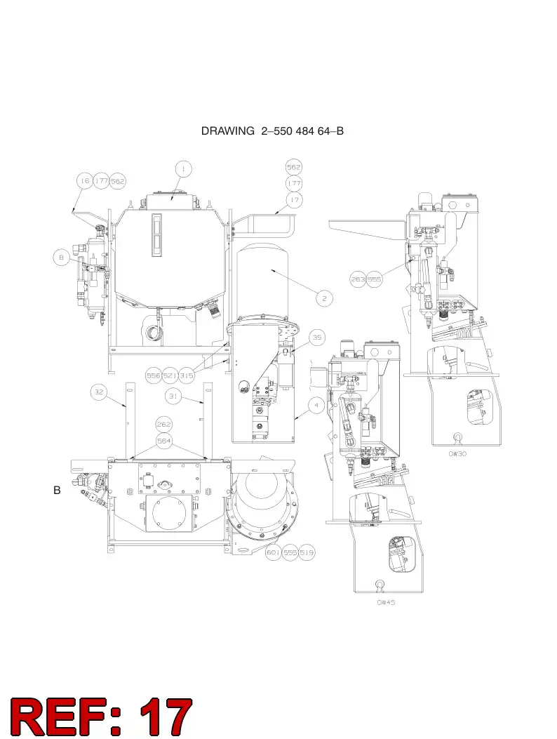 55048060 550 480 60 SUPPORTING BLOCK - Sandvik Technical Drawing
