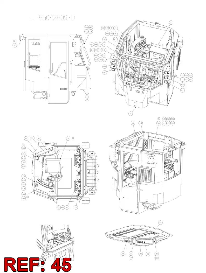 55048081 550 480 81 PLATE - Sandvik Technical Drawing