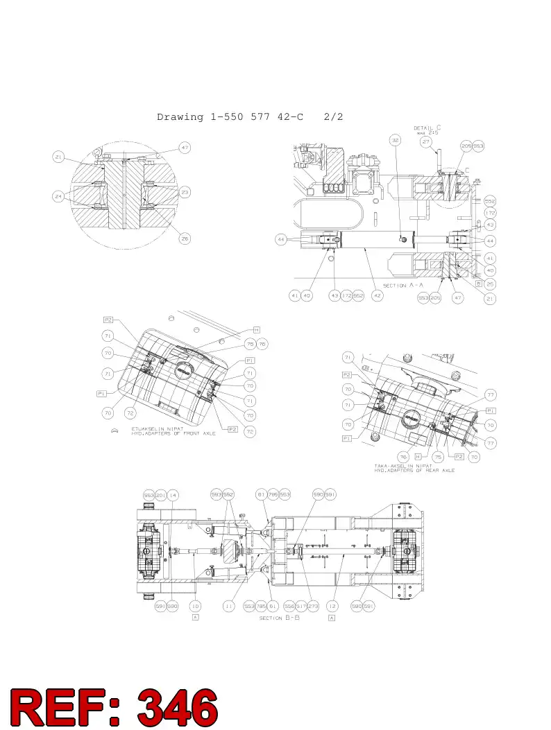 55048151 550 481 51 HEXAGON HEAD BOLT - Sandvik Technical Drawing