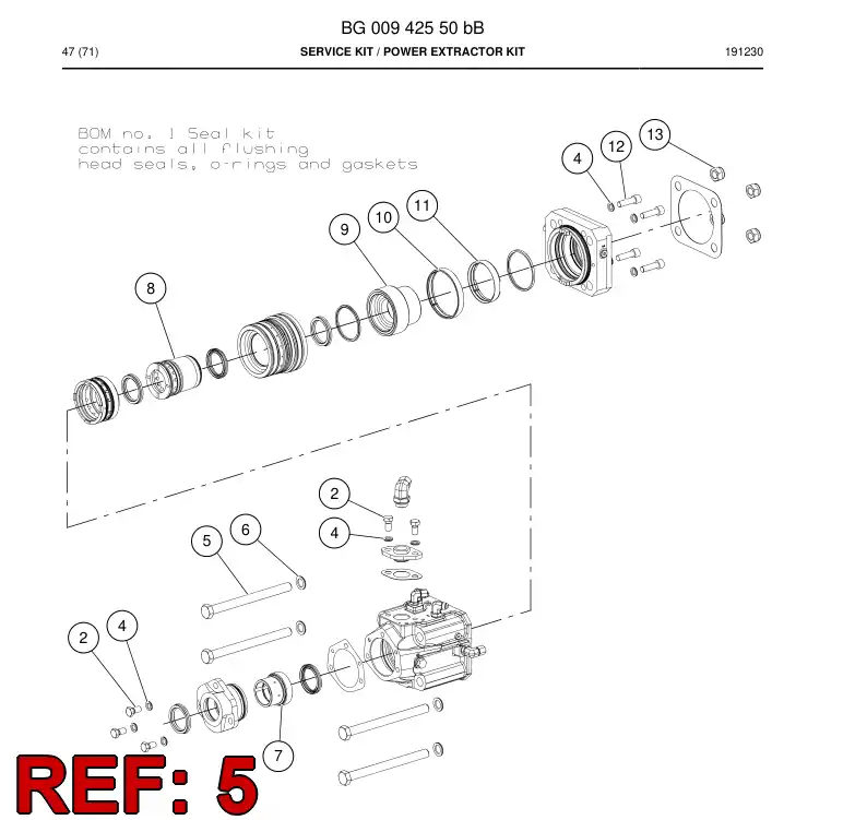 55048159 550 481 59 Hexagon head bolt - Sandvik Technical Drawing