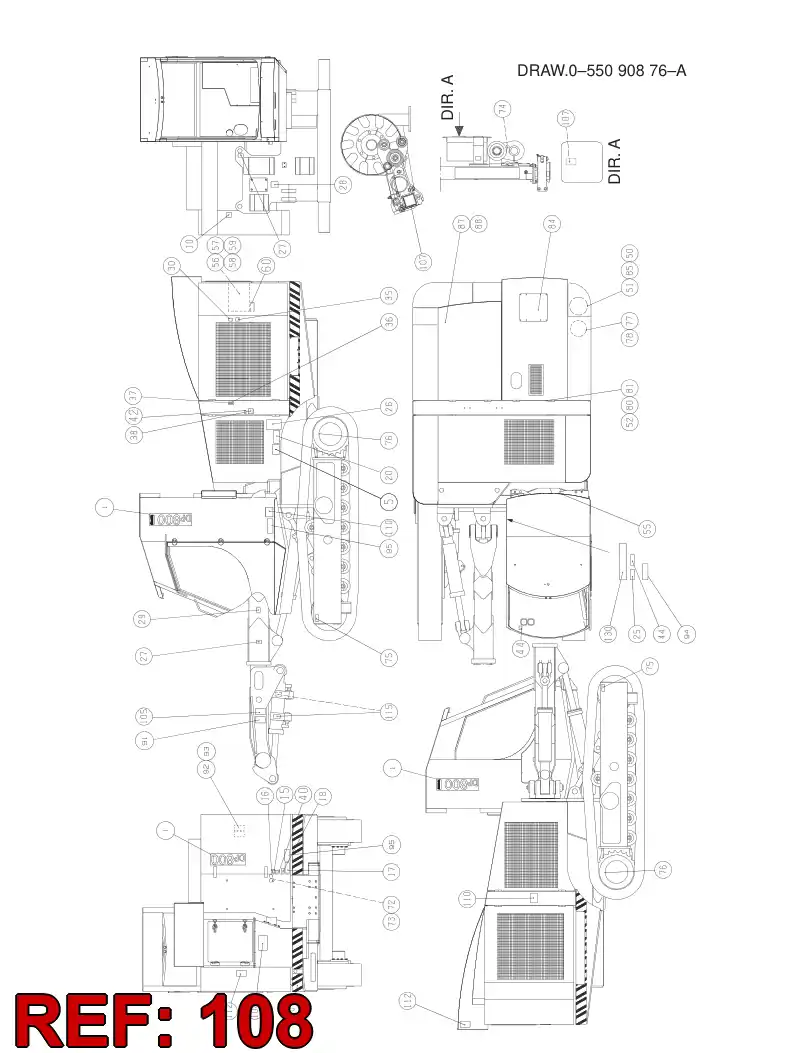 55048289 550 482 89 STICKER - Sandvik Technical Drawing