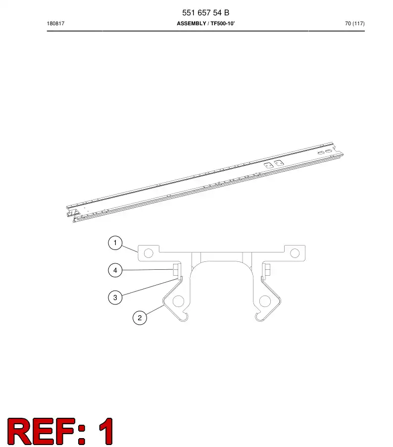 55048315d 550 483 15d Profile - Sandvik Technical Drawing
