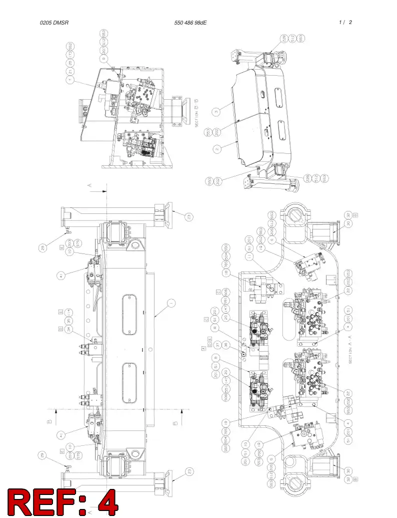 55048372 550 483 72 PLATE - Sandvik Technical Drawing