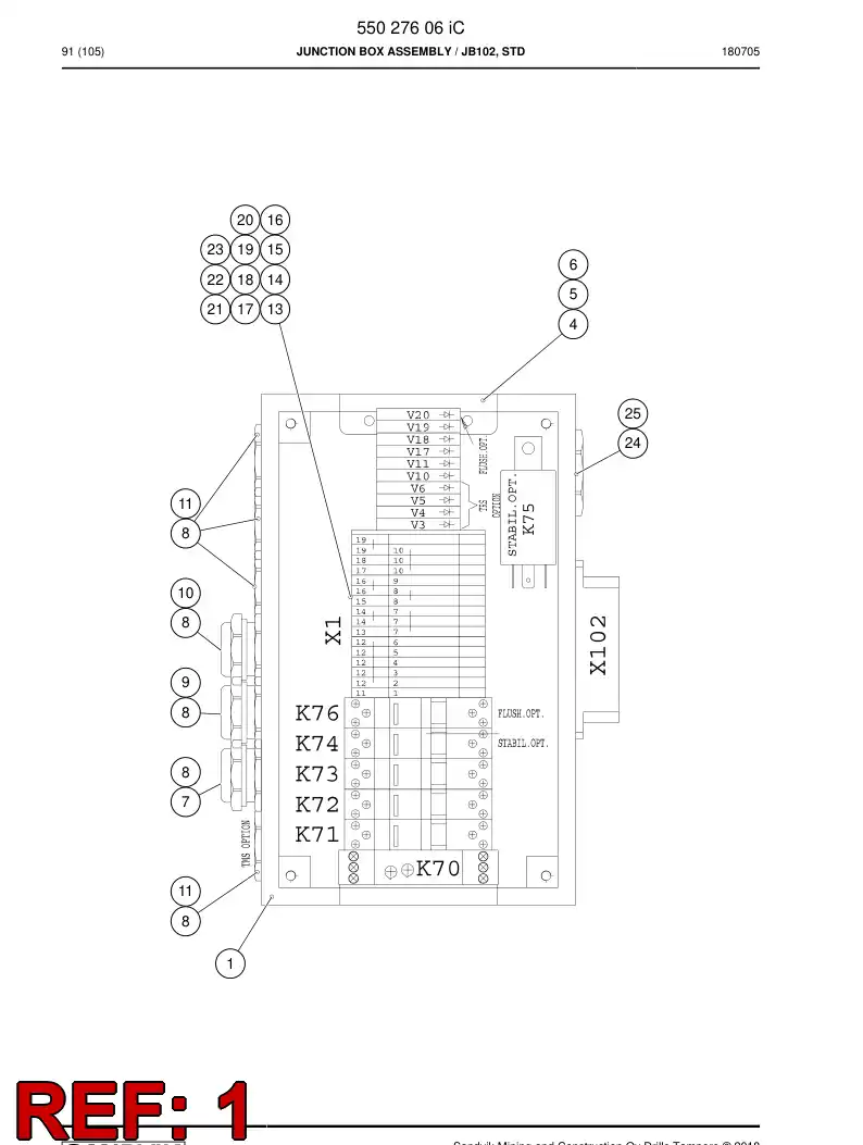 55048431d 550 484 31d Enclosure, Stainless Steel - Sandvik Technical Drawing