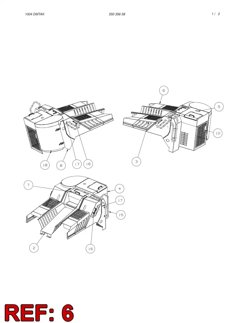 55048466 550 484 66 COVER PLATE - Sandvik Technical Drawing