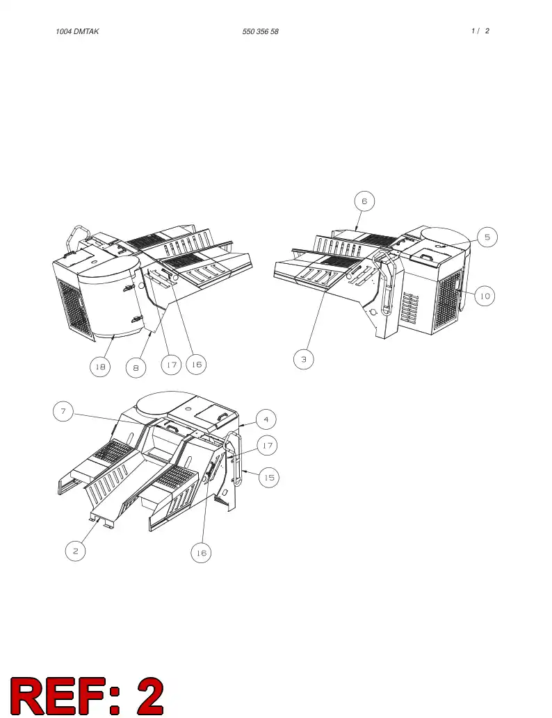 55048467 550 484 67 COVER PLATE - Sandvik Technical Drawing
