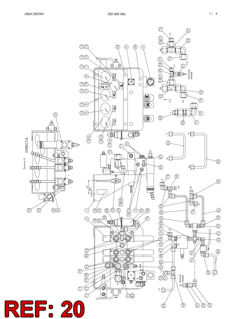 55048501 550 485 01 Plate - Sandvik Technical Drawing