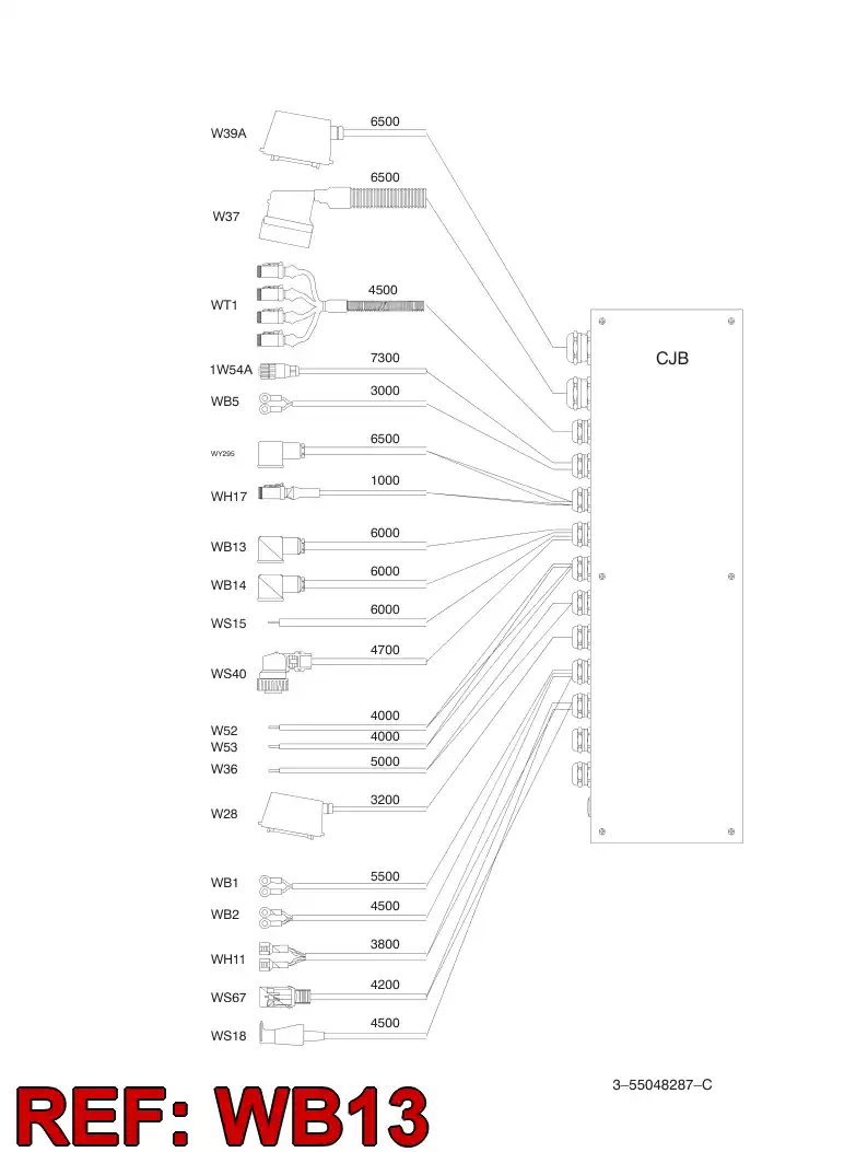 55048580 550 485 80 Cable Assembly - Sandvik Technical Drawing