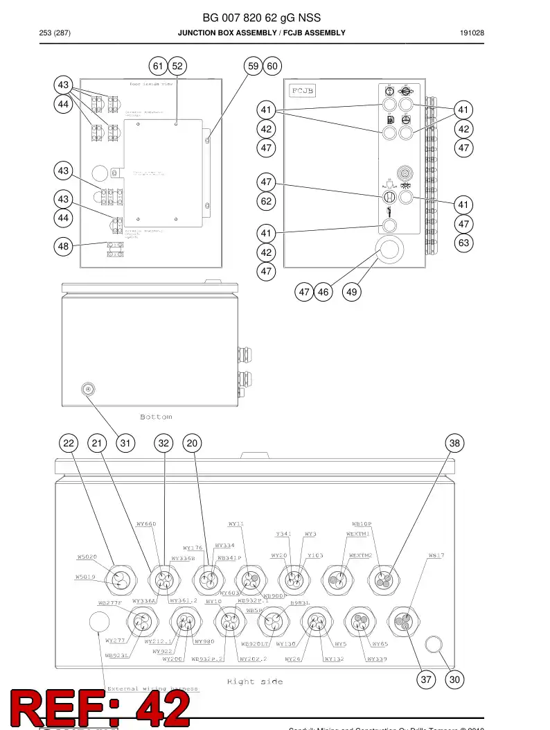 55048587c 550 485 87c Push Button, Illuminated - Sandvik Technical Drawing
