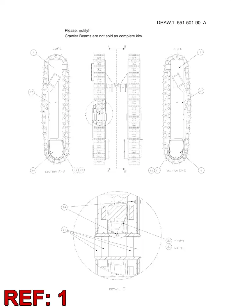 55048669 550 486 69 BEAM - Sandvik Technical Drawing