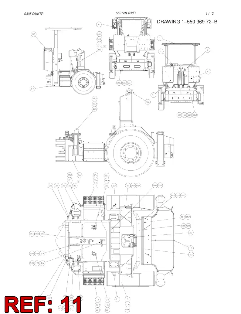 55048689 550 486 89 STEP BOX - Sandvik Technical Drawing