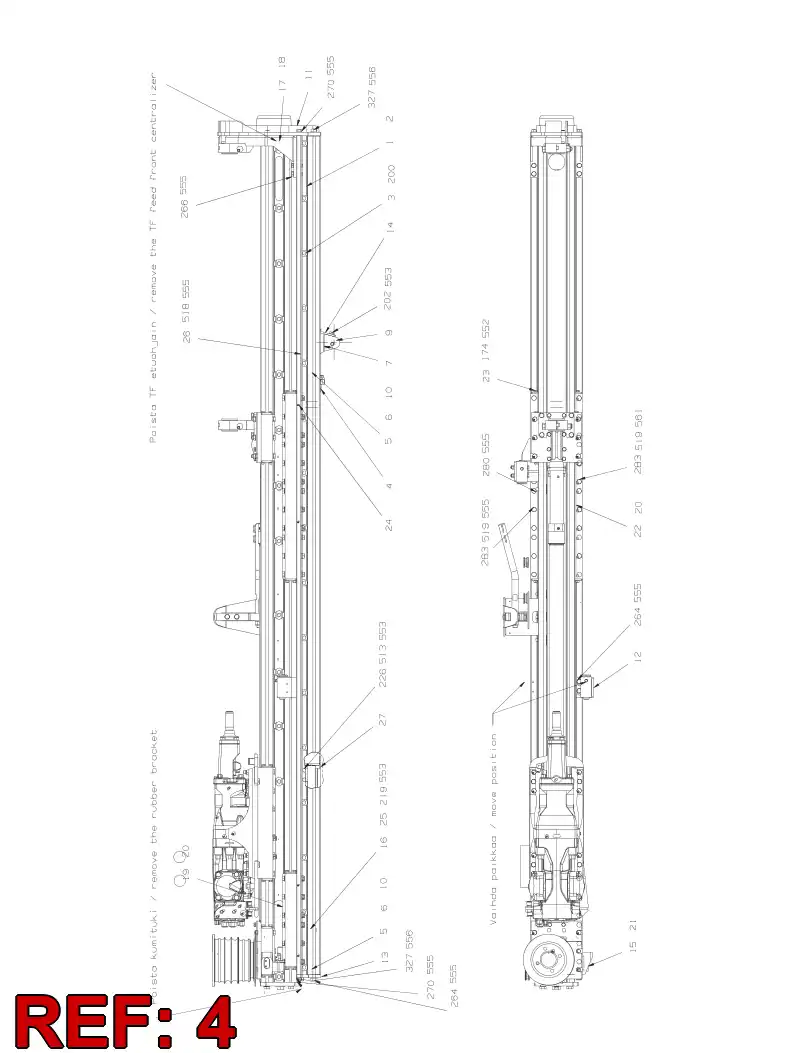 55048751 550 487 51 CYLINDER - Sandvik Technical Drawing