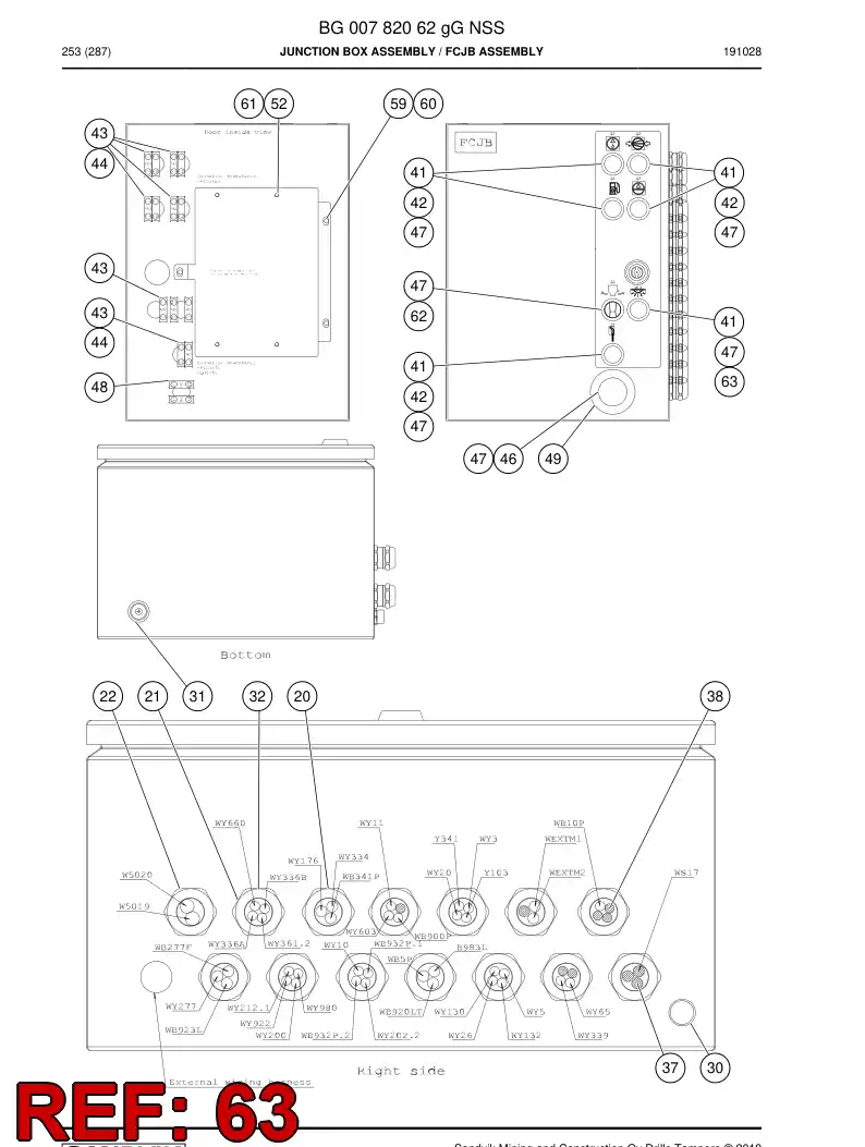 55048817b 550 488 17b Pushbutton - Sandvik Technical Drawing