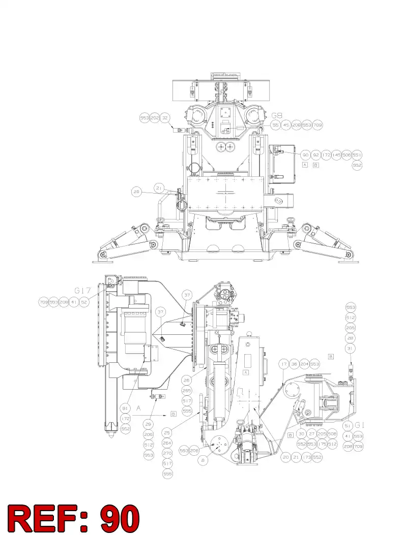 55048856 550 488 56 SENSOR ASSEMBLY - Sandvik Technical Drawing