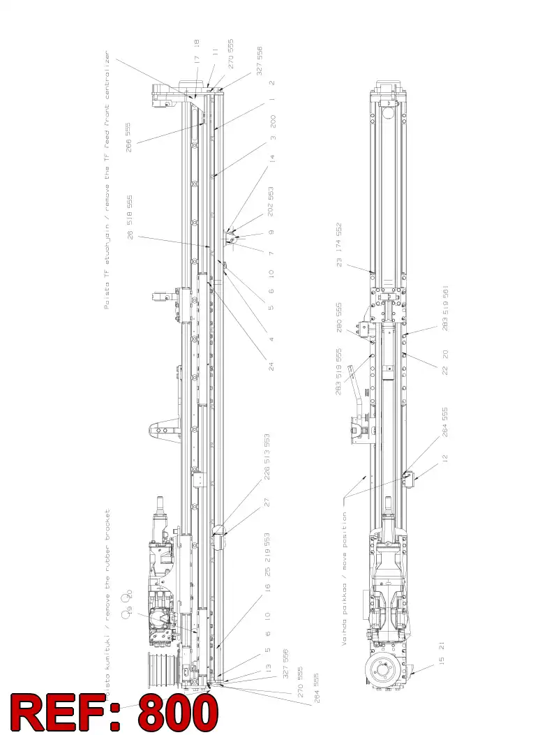 55048896 550 488 96 HOSING - Sandvik Technical Drawing