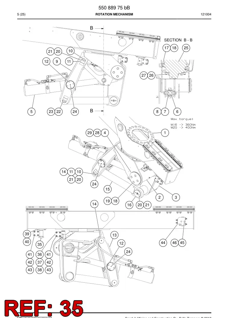 55049450a 550 494 50a Supporting block - Sandvik Technical Drawing