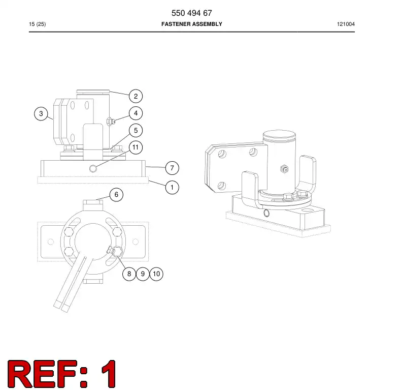 55049468 550 494 68 Plate - Sandvik Technical Drawing