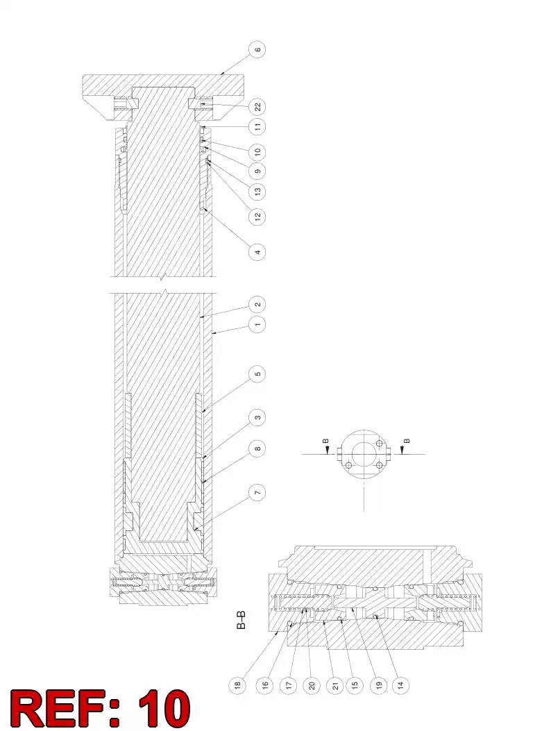 55049485 550 494 85 Seal, Rod - Sandvik Technical Drawing