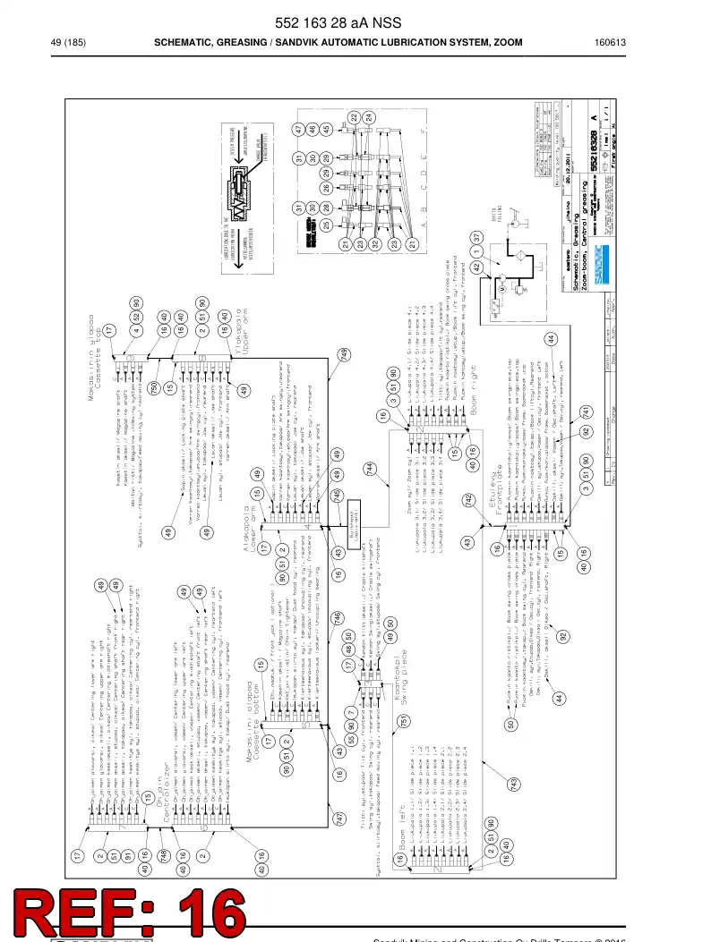 55049685 550 496 85 Straight thread adapter - Sandvik Technical Drawing