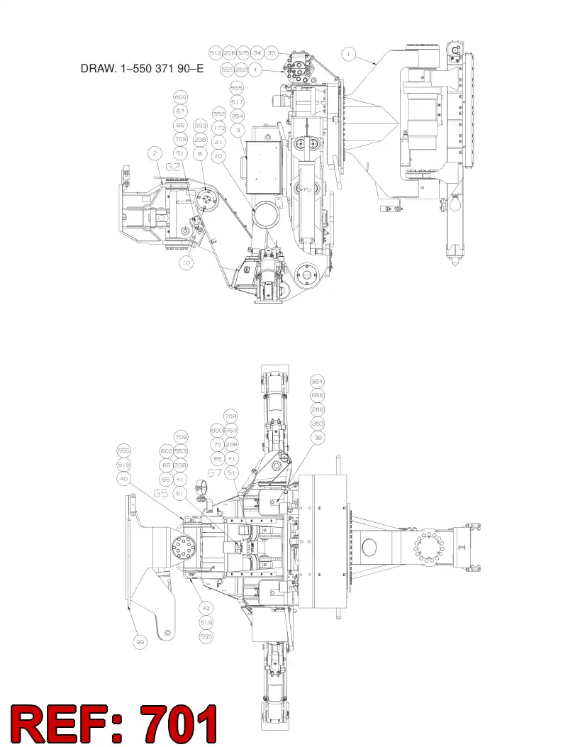 55049749 550 497 49 MOUNTING - Sandvik Technical Drawing