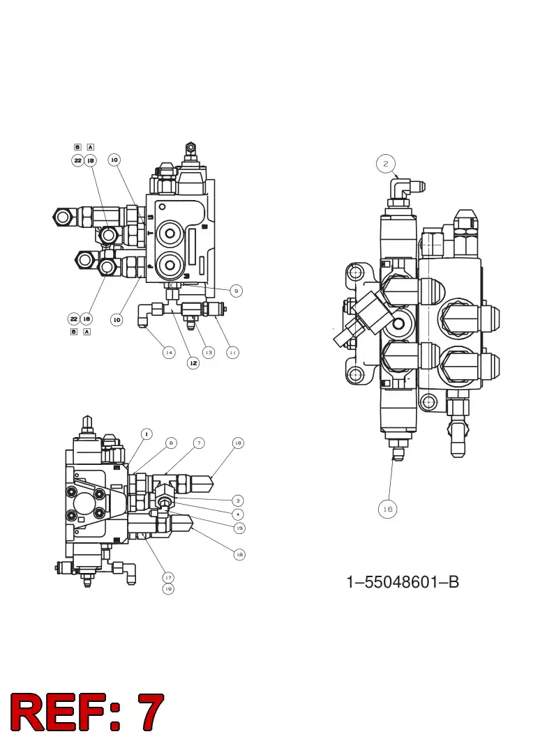 55049764 550 497 64 Valve, Flow Control - Sandvik Technical Drawing