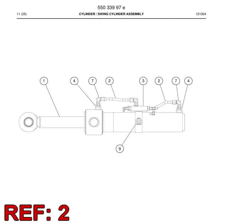 55049812a 550 498 12a PIPE ASSEMBLY - Sandvik Technical Drawing