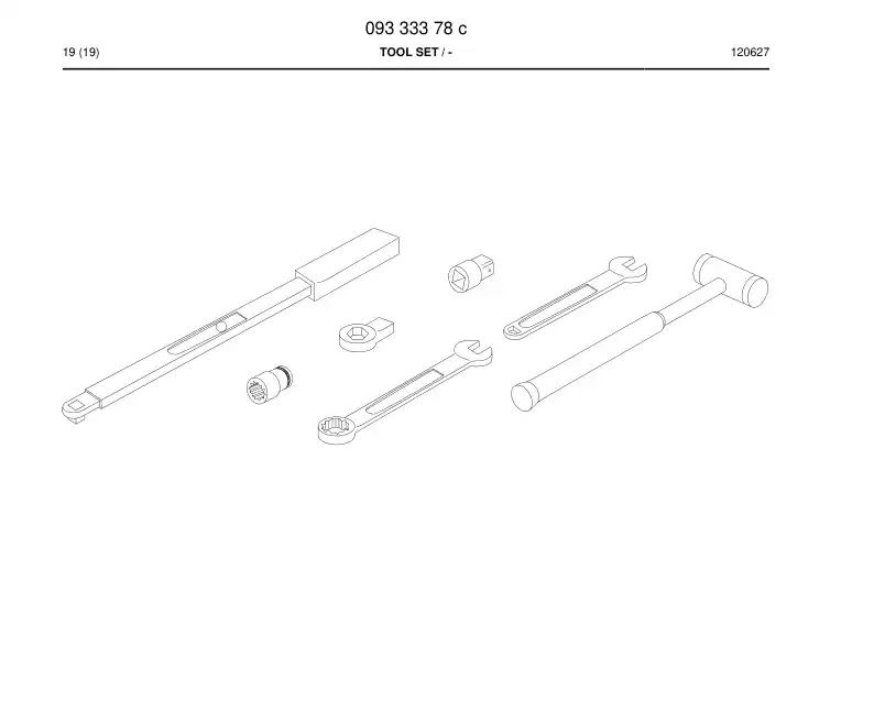 55050013a 550 500 13a LLAVE DINAMOMTRICA - Sandvik Technical Drawing