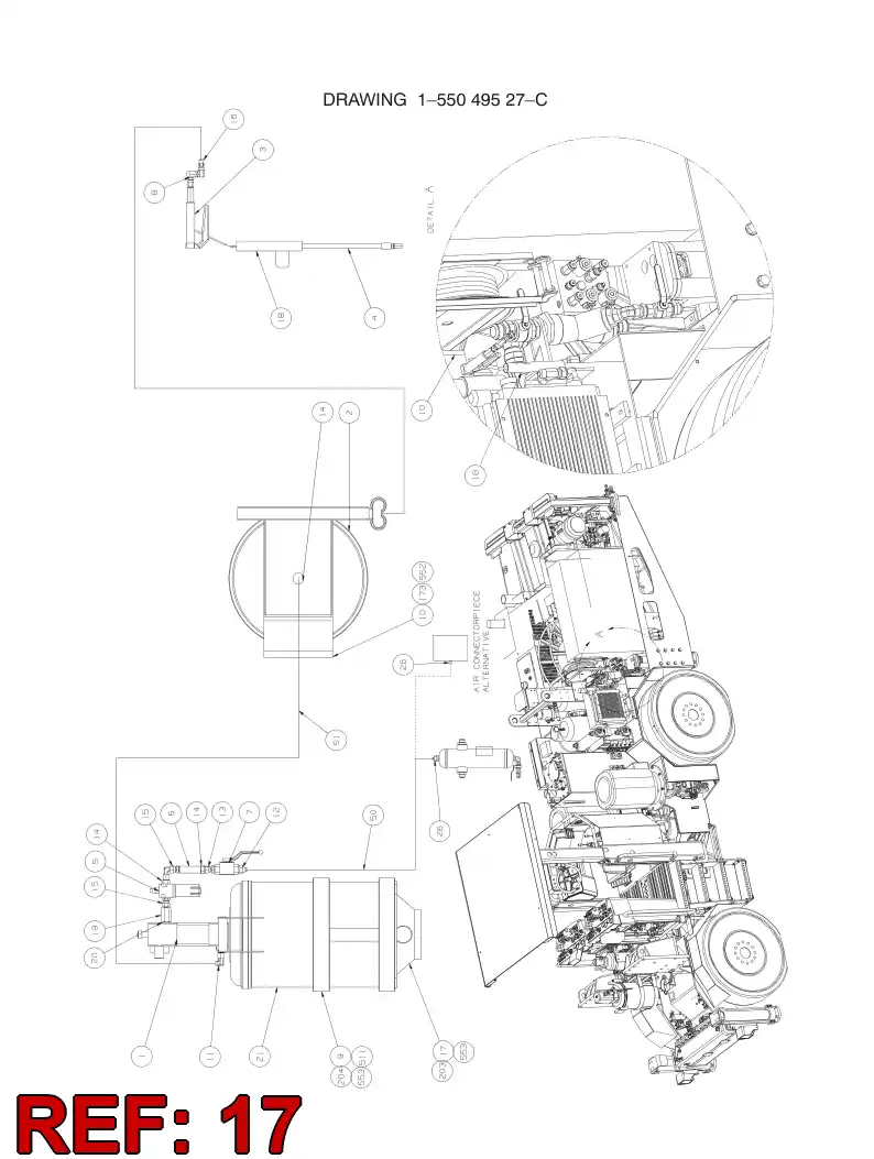 55050027 550 500 27 MOUNTING BRACKET - Sandvik Technical Drawing