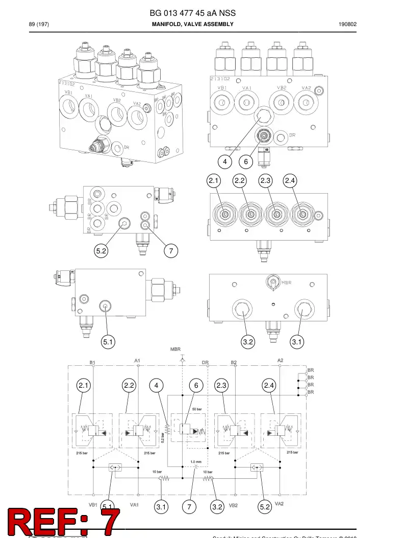 55050028 550 500 28 Nozzle - Sandvik Technical Drawing