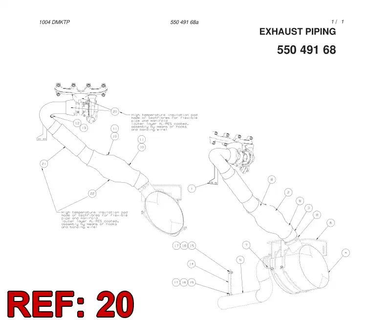 55050096 550 500 96 INSULATION MATERIAL - Sandvik Technical Drawing