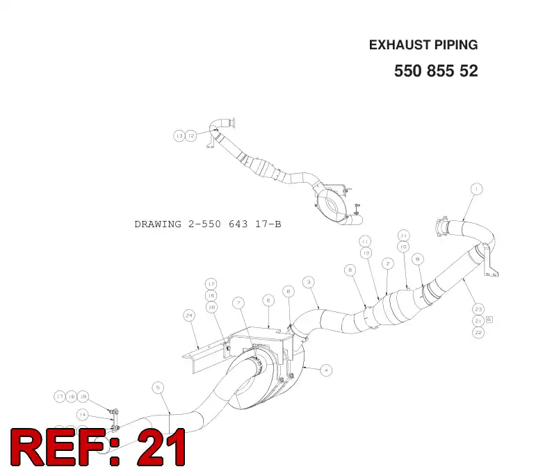 55050097 550 500 97 INSULATION MATERIAL - Sandvik Technical Drawing