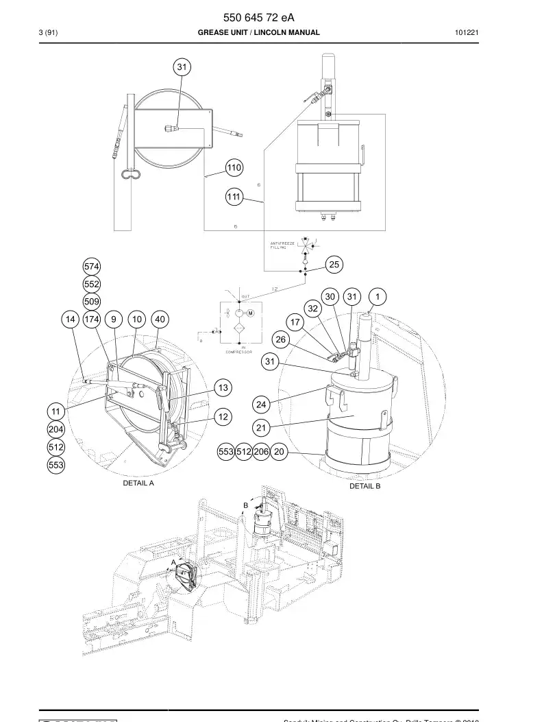 55050117 550 501 17 Bracket - Sandvik Technical Drawing
