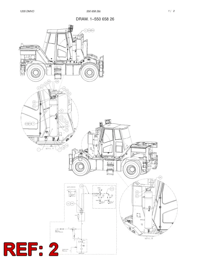 55050212 550 502 12 COVER PLATE - Sandvik Technical Drawing