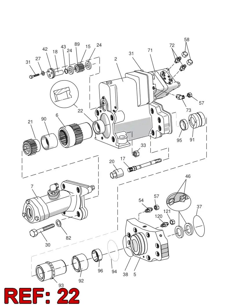 55050364 550 503 64 Sleeve, Drill - Sandvik Technical Drawing